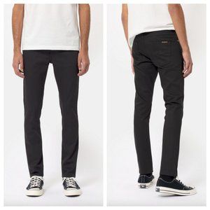 Nudie Jeans Co Black Lean Dean Skinny Jeans 28 x 34
